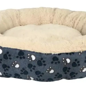Výhodná Nabídka Pelíšek kulatý TAMMY, chlupatý uvnitř, modro/béžový 70cm