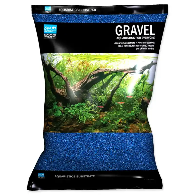 Vysoce Kvalitní Písek AQUA EXCELLENT 1,6-2,2 mm modrý (3kg)