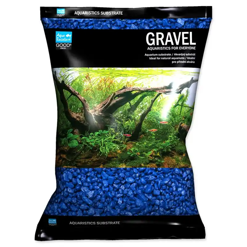 Písek AQUA EXCELLENT 3-6 mm modrý (3kg) Víkendová Akce