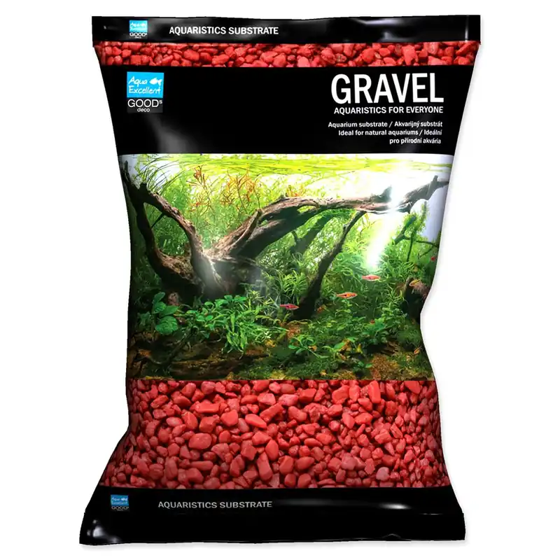 Písek AQUA EXCELLENT 3-6 mm svítivě růžový (3kg) Odeslání Ihned