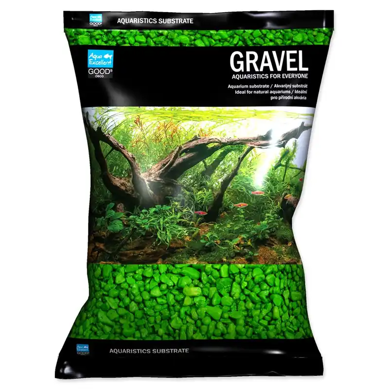 Must-Have Písek AQUA EXCELLENT 3-6 mm svítivě zelený (3kg)