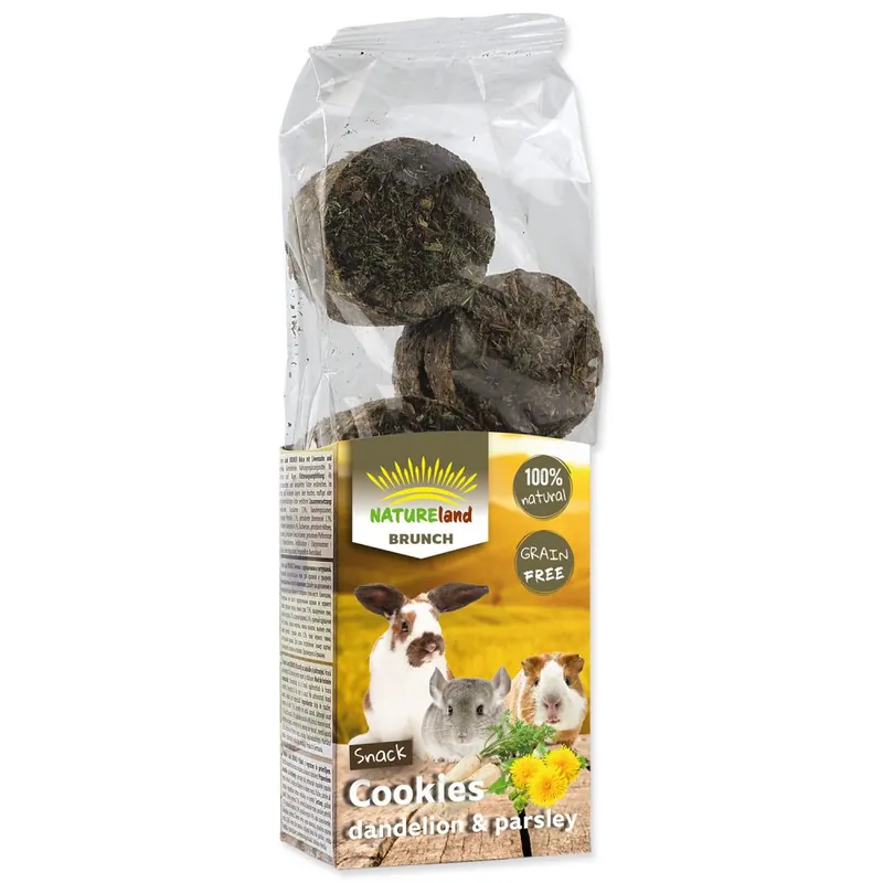 Pochoutka NATURE LAND Brunch sušenky s pampeliškou a petrželí (120g) Poslední Šance