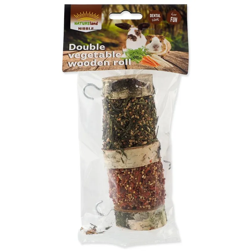 Aktuální Pochoutka NATURE LAND Nibble válec dva druhy zeleniny (160g)