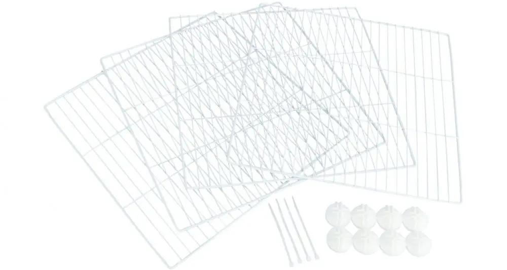 Rozšiřovací drátěně díly 35 x 35 cm k interiérovému výběhu 62460, 4 ks, bílá Tovární Cena