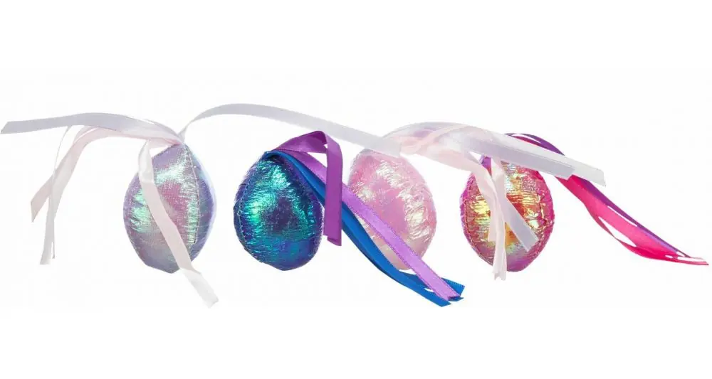 Set 2ks třpytivých kuliček s třásněmi ø 5 cm, polyester Nová Kolekce