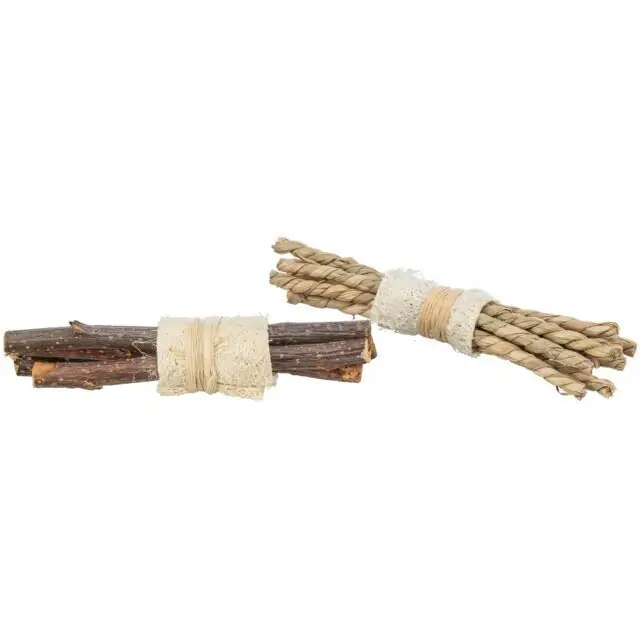 Nejlepší Cena Set svazků tyček - přírodní hračka pro hlodavce 10 x 3 cm, lufa/dřeva/mořská tráva, 2 ks