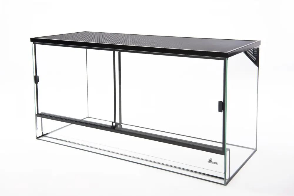 Rychlé Dodání Terarium skleněné s černou síťkou 100 x 50 x 60 cm výška