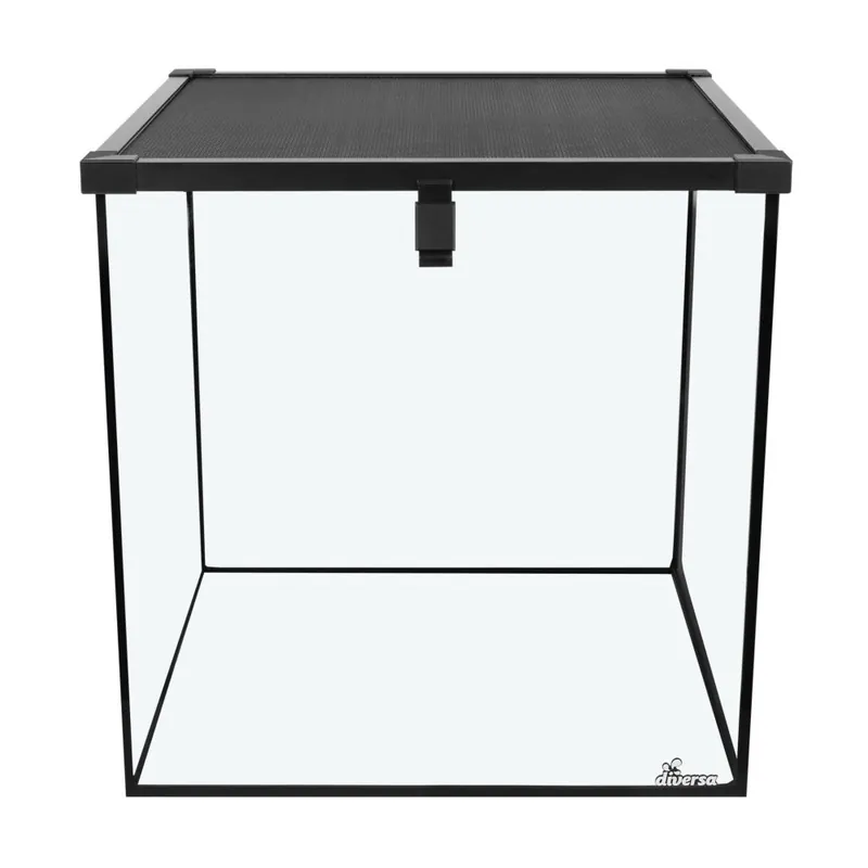 Kup Teď Terarium skleněné s černou síťkou 40 x 40 x 40 cm výška, vrchní otvítrání