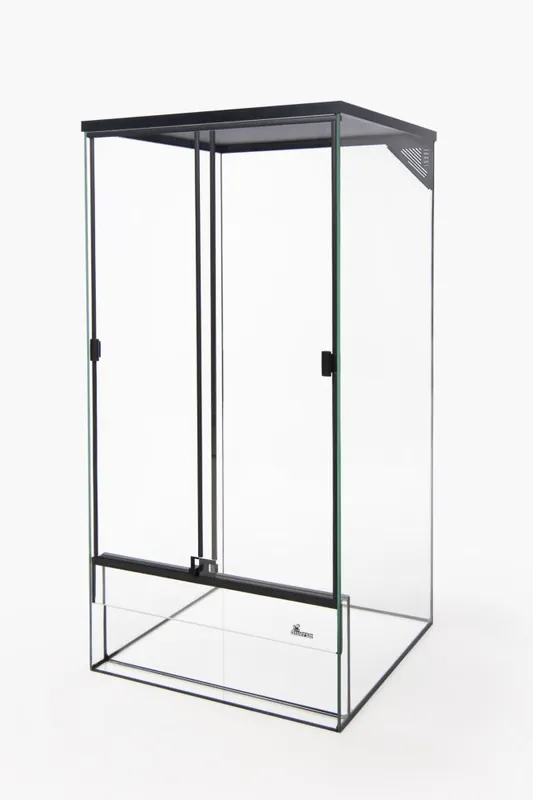 Terarium skleněné s černou síťkou 45 x 45 x 90 cm výška Expresní Doručení