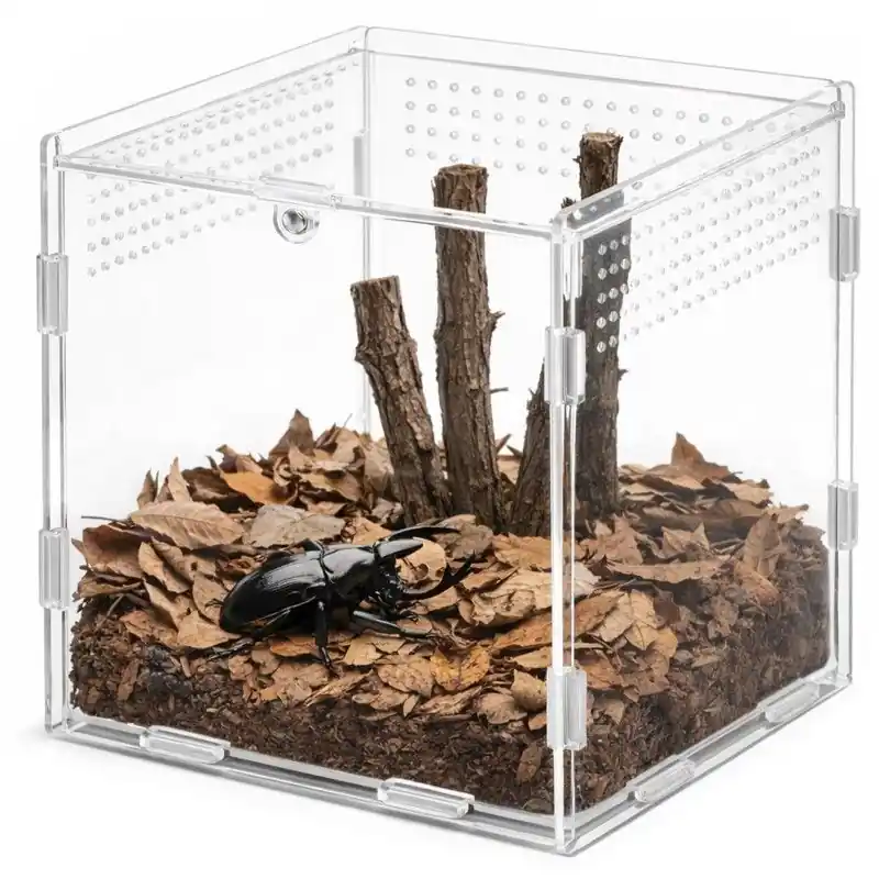 Terarium Terrario akrylové MicroAir Hab 15 x 15 x 15 Finální Výprodej