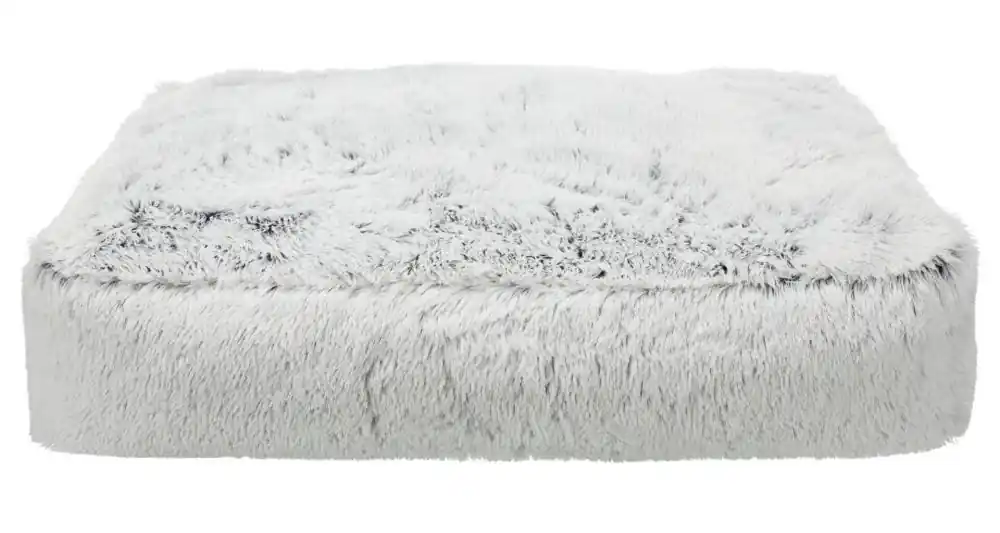 Koupit Online Vysoky polštář HARVEY obdelník 100 x 70cm, hebký potah s dlouhým vlasem, bílá/černá