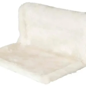 Závěsné lůžko na topení, semiš.vzhled béžovo/hnědý 45x26x31c Akce