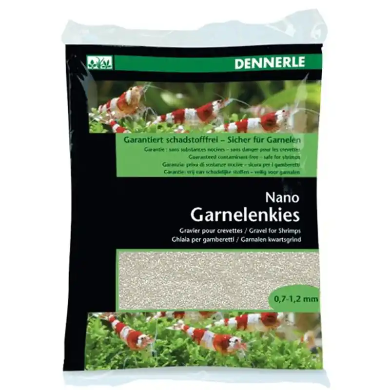 Novinka DENNERLE NANO GARNELENKIES, bílý písek 2kg
