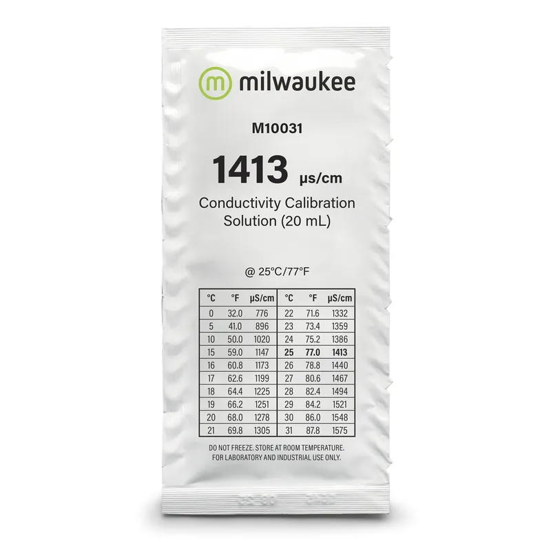 Oblíbený Milwaukee kalibrační roztok 1413 μS/cm