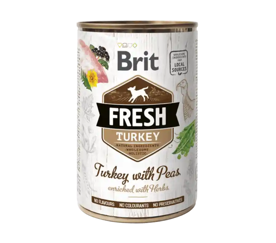 Brit Fresh Turkey with Peas 400 g Oblíbený