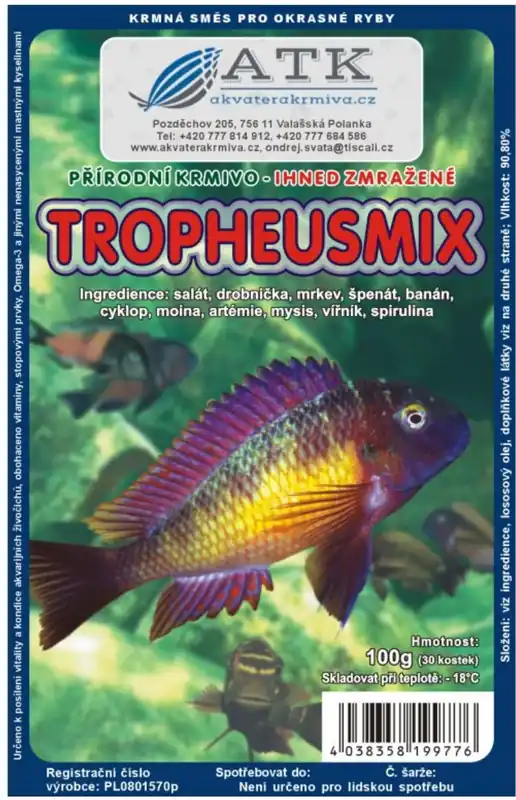 Kup Teď Mražené krmivo Tropheus Mix 100g - BLISTR
