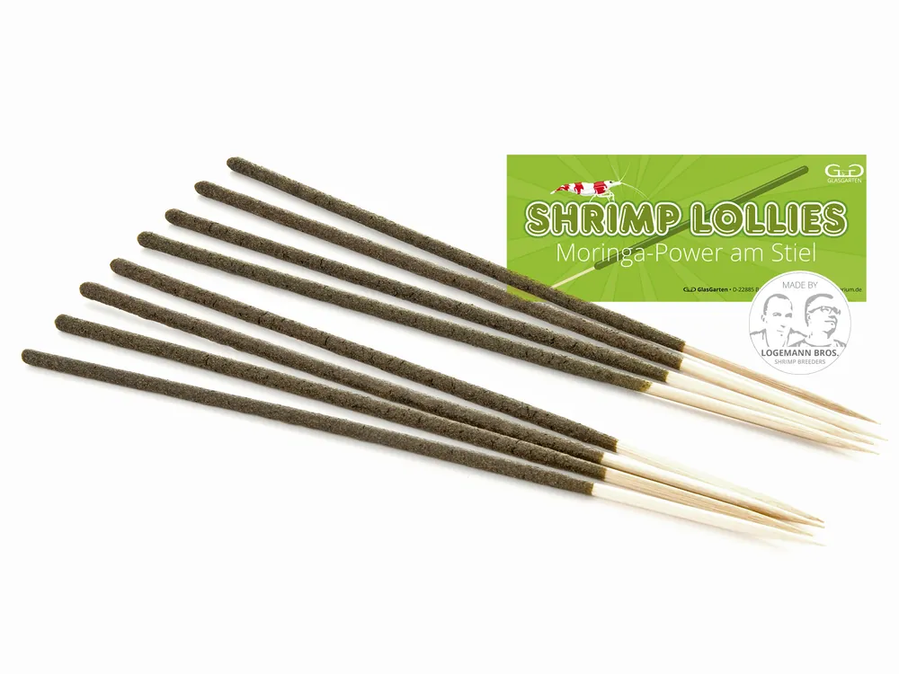 Finální Výprodej GlasGarten – Shrimp Lollies – Moringa tyčinky 8 ks