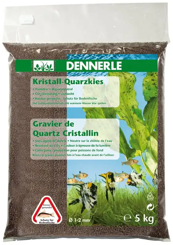 Levný DENNERLE Crystal-Quartz, tmavě hnědý písek 5kg