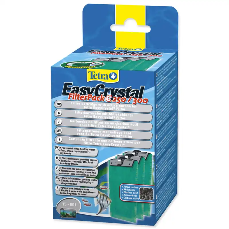 Pouze Dnes Náplň aktivní uhli TETRA EasyCrystal 250 / 300 / Silhouette (3ks)