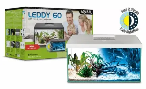 Akvárium set AQUAEL LEDDY Day&Night 60 bílé 54L Must-Have
