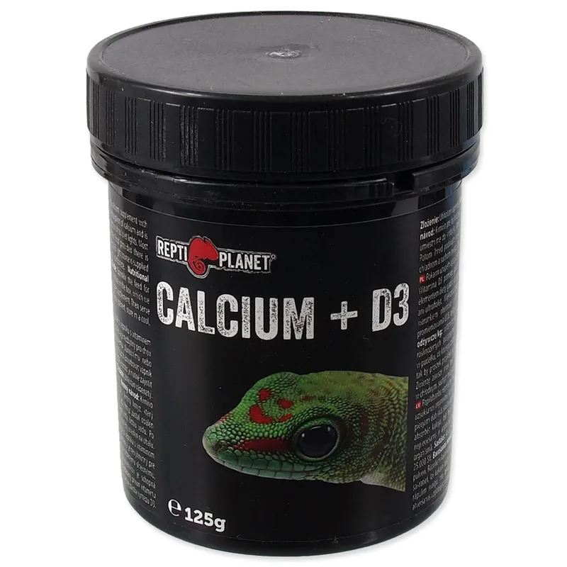 Cenově Výhodný REPTI PLANET krmivo doplňkové Calcium + D3 125 g