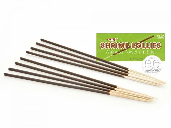 Výprodej GlasGarten – Shrimp Lollies – Vlašský ořech tyčinky 8 ks