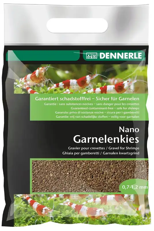 Finální Výprodej DENNERLE NANO GARNELENKIES, hnědý písek 2kg