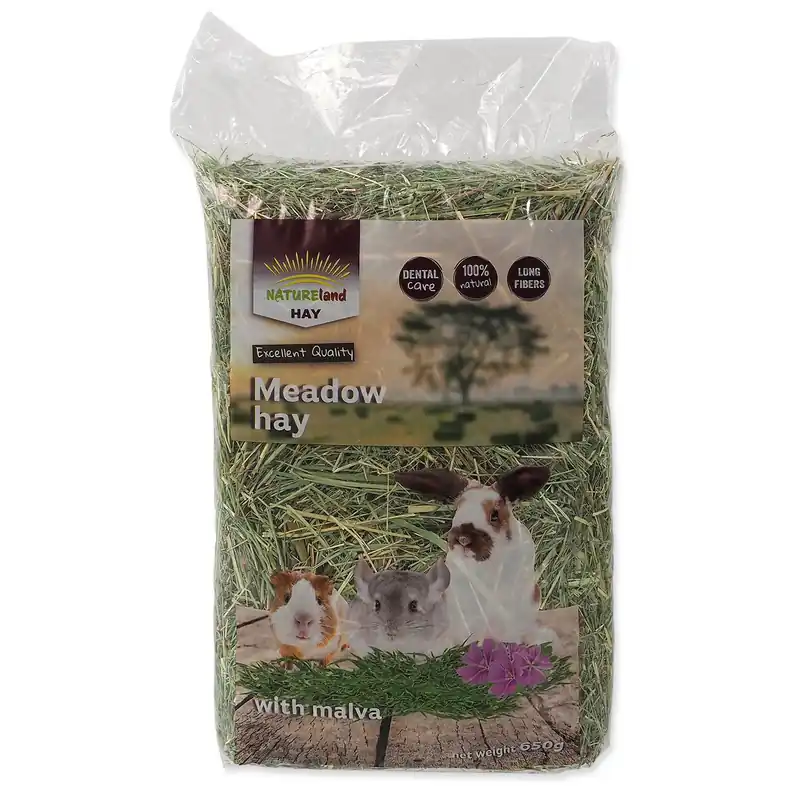 Značkový Nature Land Seno s květy slézu 0,65 kg