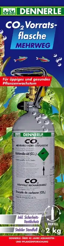 DENNERLE znovuplnitelná CO2 láhev 2000g Přímo Od Výrobce