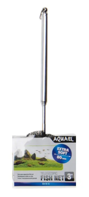 Rychlé Dodání Aquael Síťka akvarijní teleskopická černá 8cm