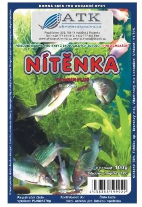 Levný Mražené krmivo Nítěnky 100g - BLISTR