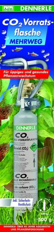 DENNERLE znovuplnitelná CO2 láhev 500g Časově Omezené