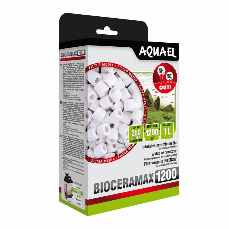 Sleva Aquael Bioceramax 1200 filtrační náplň 1L