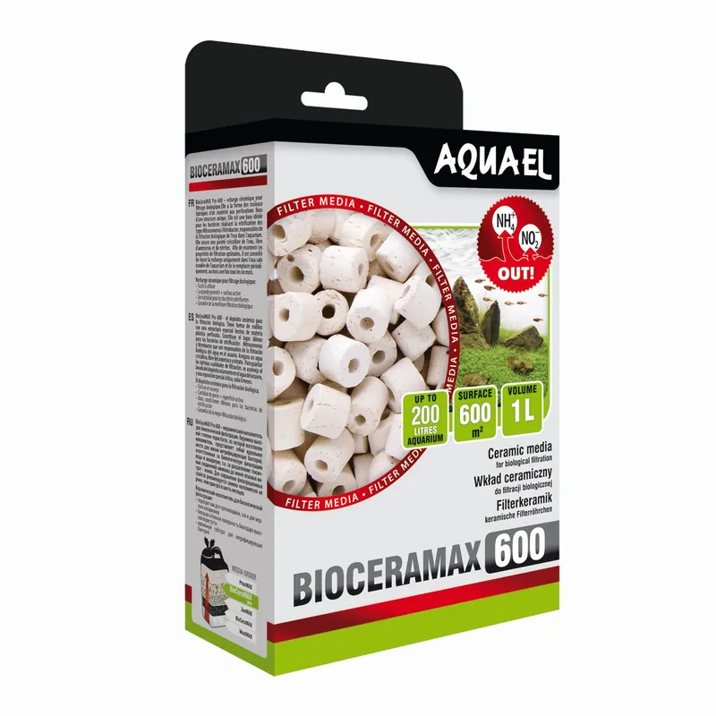 Aktuální Aquael Bioceramax 600 filtrační náplň 1L