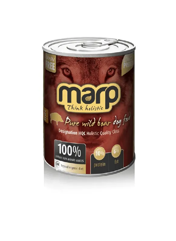 Vysoce Kvalitní Marp Wild Boar Konzerva pro psy s divočákem 400 g