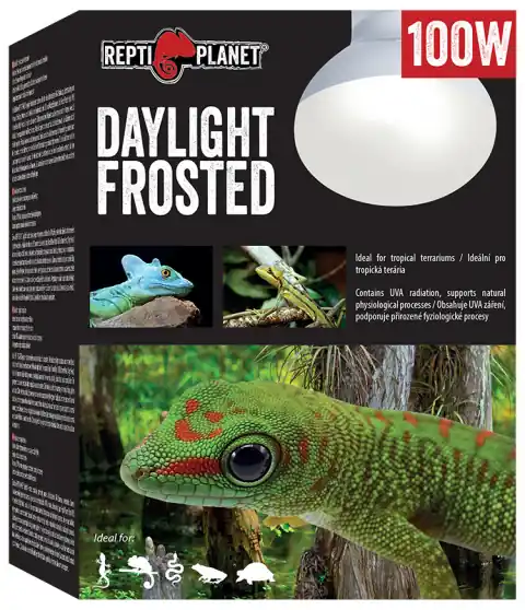 Vrácení Zdarma Žárovka REPTI PLANET Daylight Frosted 100 W