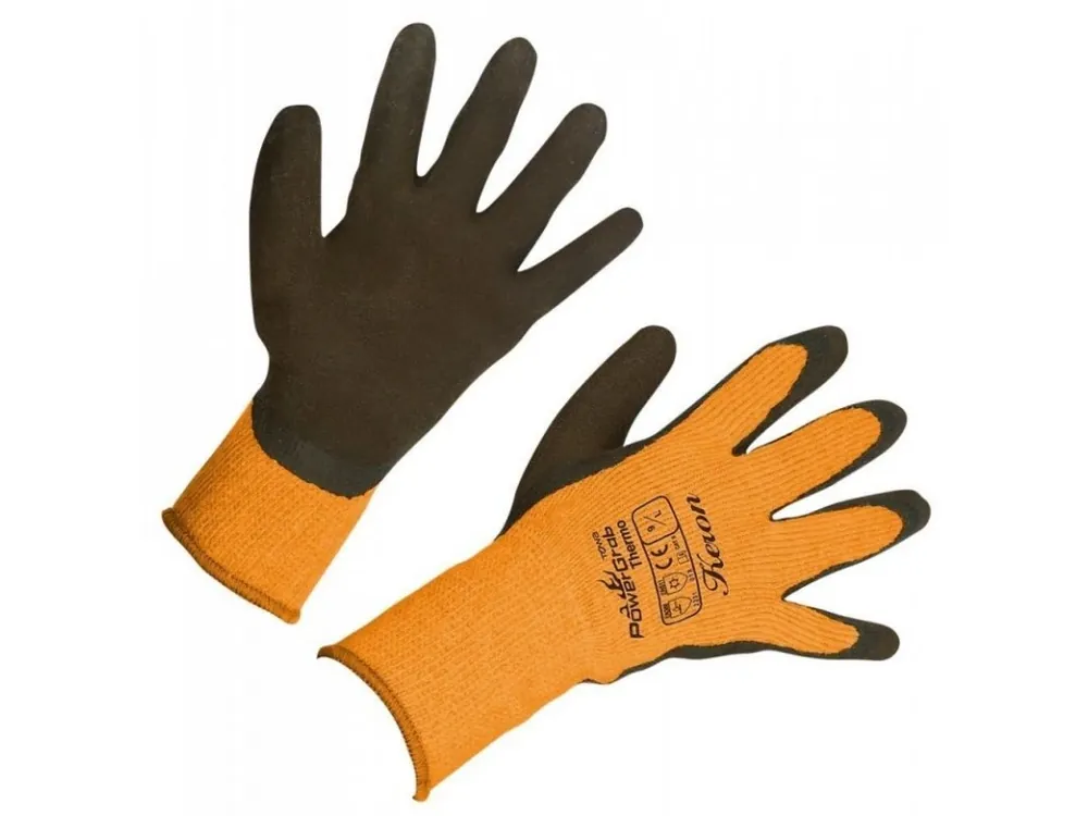 Časově Omezené Rukavice zimní pracovní PowerGrab Thermo, oranžové, 7