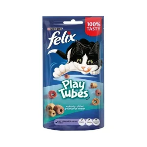 Super Cena Felix snack cat -Play Tubes příchuť pečená ryba,krevety 50 g