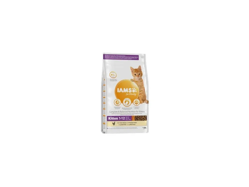 Sezónní Sleva Iams Cat Kitten Chicken 10kg