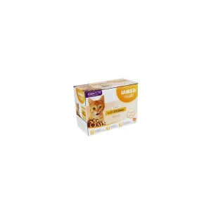 Iams Cat Kitten Delights kapsa Chicken in gravy 12x85g Speciální Cena