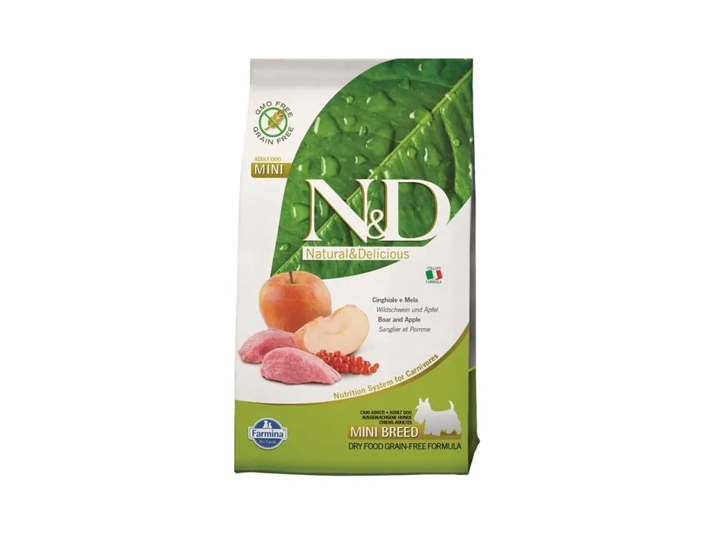 N&D PRIME Dog GF Wild Boar & Apple Adult Mini 2,5 kg Pouze Dnes