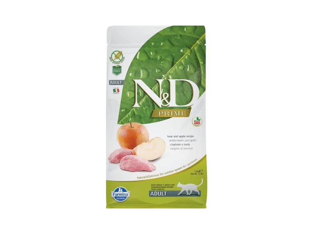 N&D PRIME Cat GF Wild Boar & Apple Adult 1,5 kg Odeslání Ihned