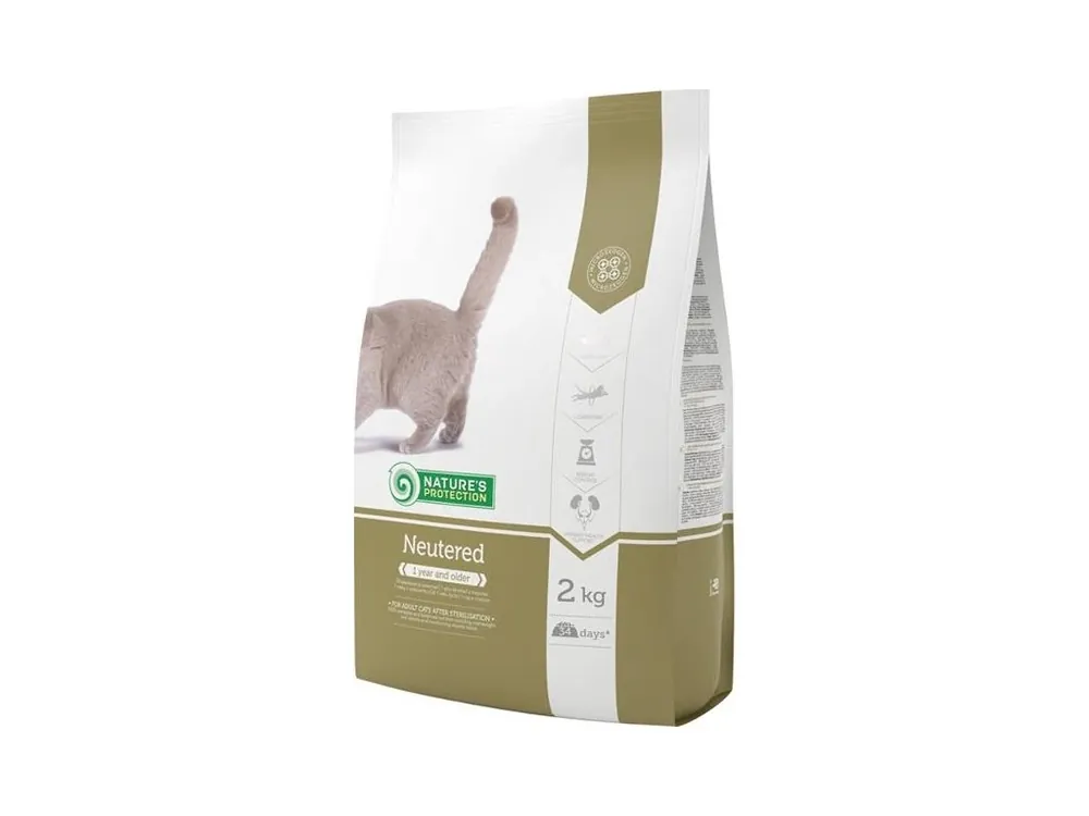 Akční Nabídka Nature‘s Protection Cat Dry Neutered 2 kg