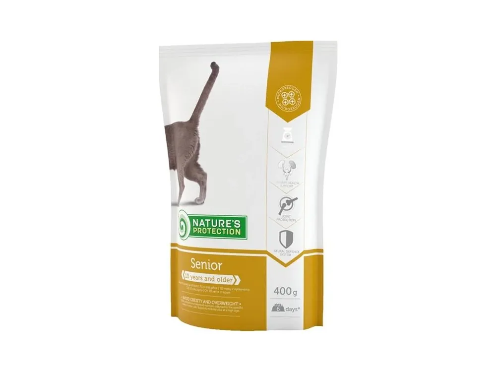 Nová Kolekce Nature‘s Protection Cat Dry Senior 400 g