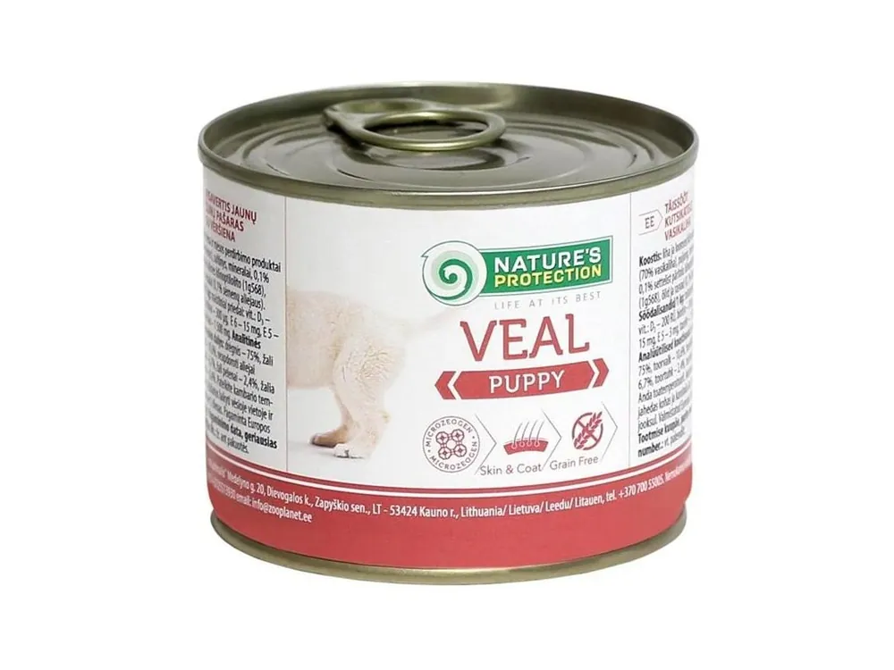 Sleva Nature‘s Protection Dog konz. Puppy telecí 200 g
