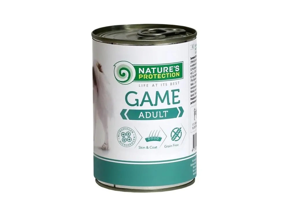 Nature‘s Protection Dog konz. Adult zvěřina 400 g Nová Kolekce