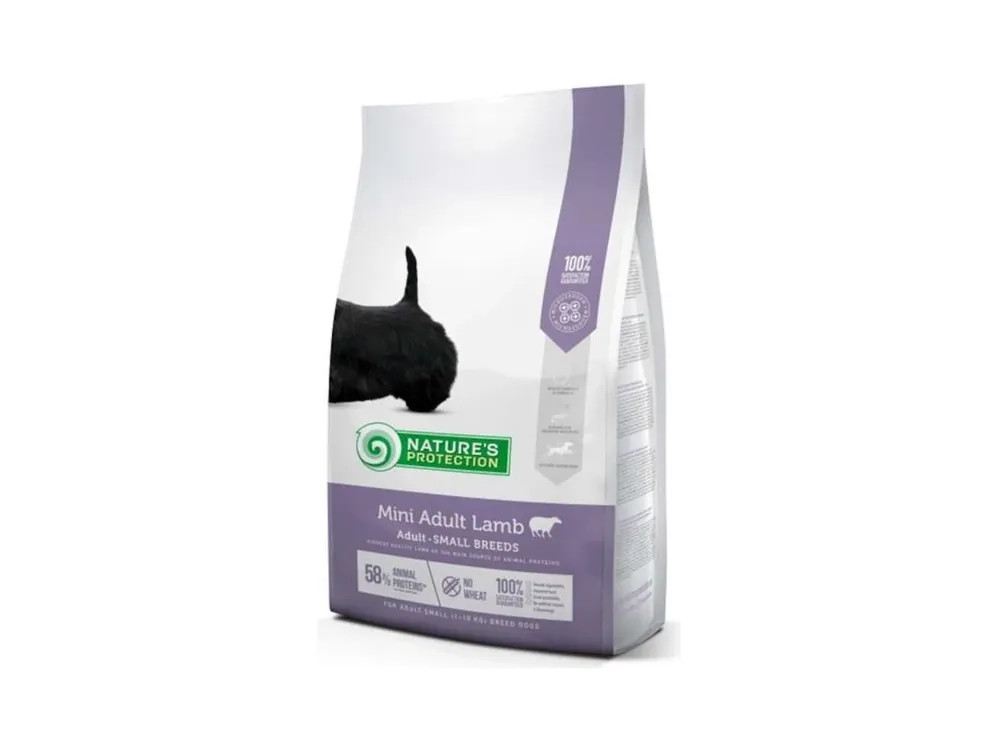 Cenová Bomba Nature‘s Protection Dog Dry Adult Mini Lamb 2 kg