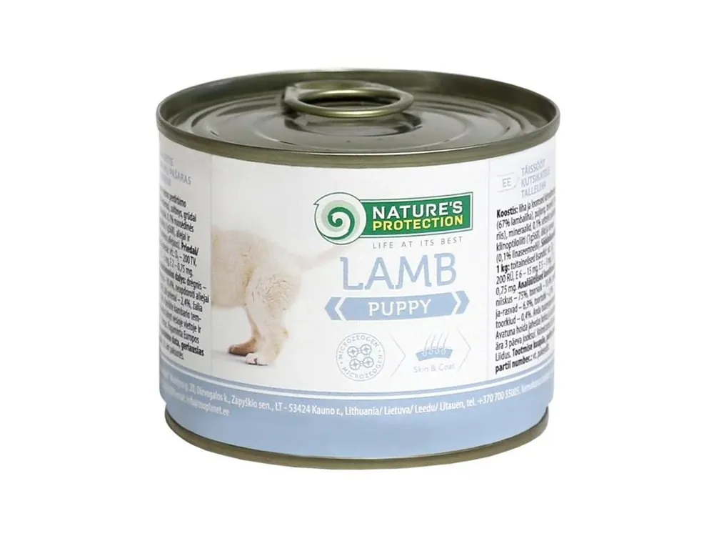 Nature‘s Protection Dog konz. Puppy jehně 200 g Nejlepší Volba
