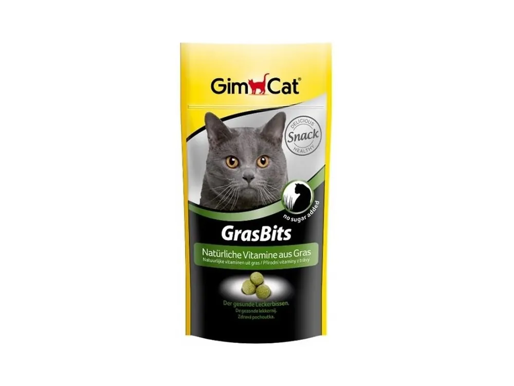 Gimcat Tablety GrasBits s kočičí trávou 40 g Vrácení Zdarma