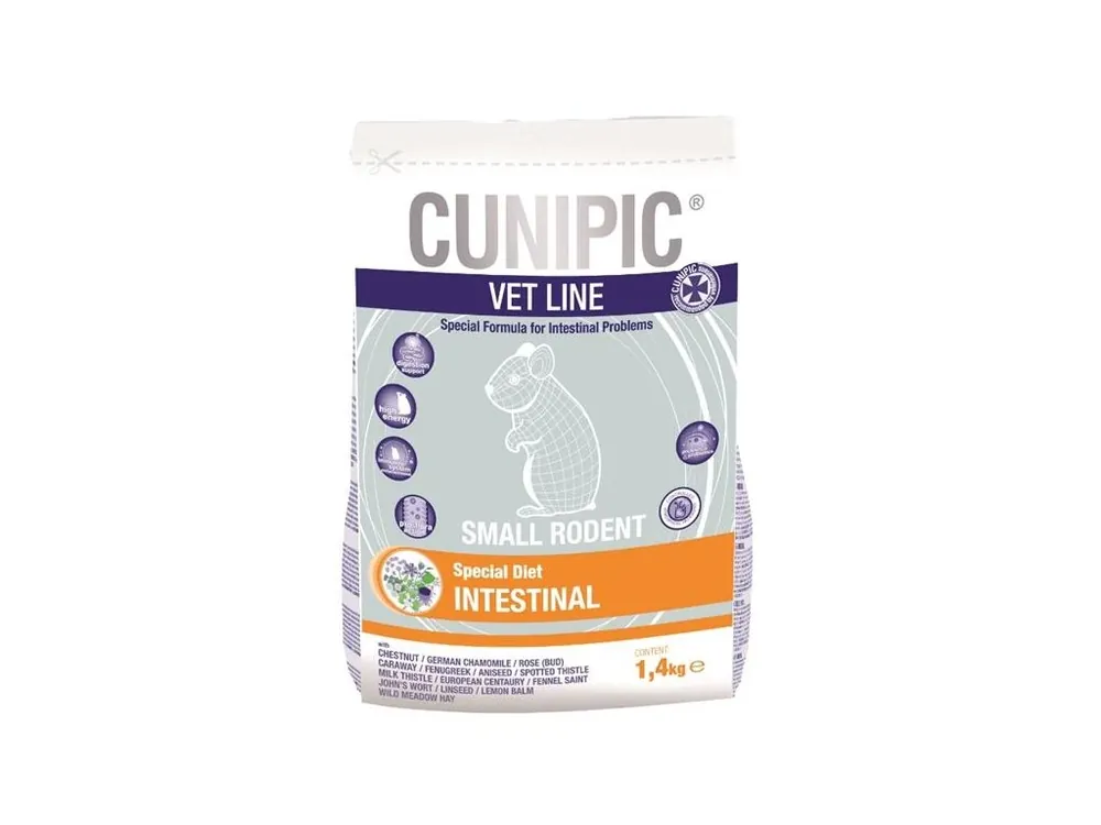 Sezónní Sleva Cunipic VetLine Small rodents Intestinal 1,4 kg
